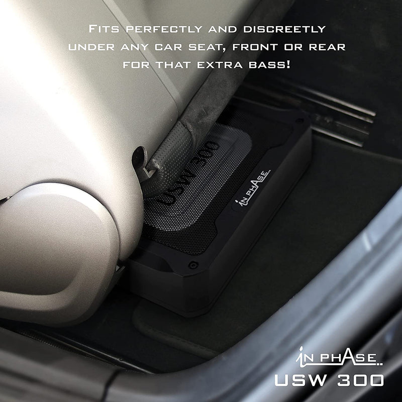 In Phase USW300 - 300W Underseat Compact Subwoofer