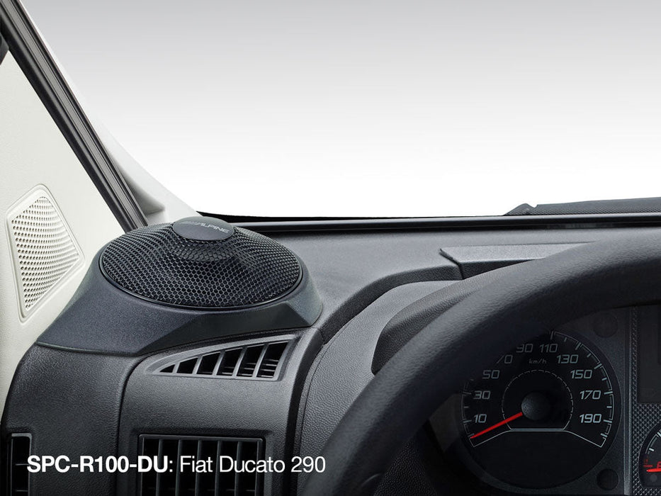 Alpine SPC-R100-DU Stage 1: The Companion Ensemble 12 cm Radial On-Dash Speakers for Fiat Ducato 3