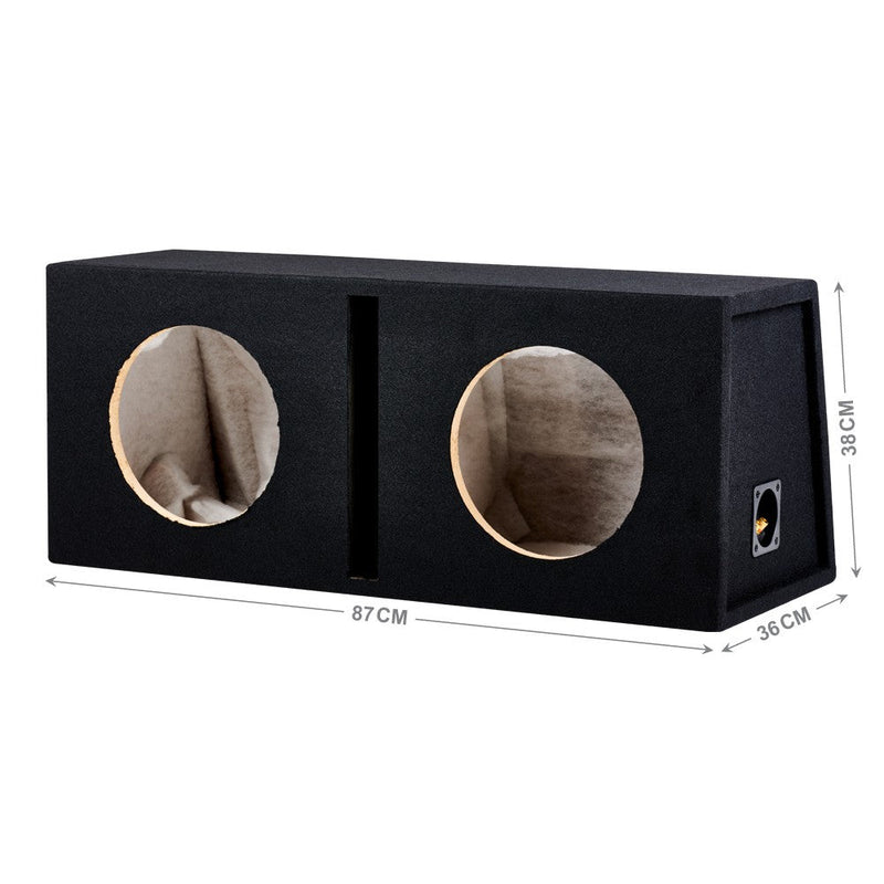 In Phase BX210P Double 10" Ported Subwoofer Enclosure with Black Carpet
