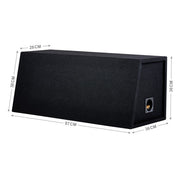In Phase BX210P Double 10" Ported Subwoofer Enclosure with Black Carpet
