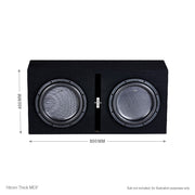 In Phase BX212PL Double 12" Ported Subwoofer Enclosure
