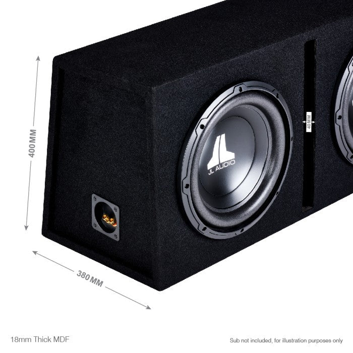 In Phase BX212PL Double 12" Ported Subwoofer Enclosure
