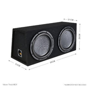 In Phase BX28S Double 8" Sealed Subwoofer Enclosure

