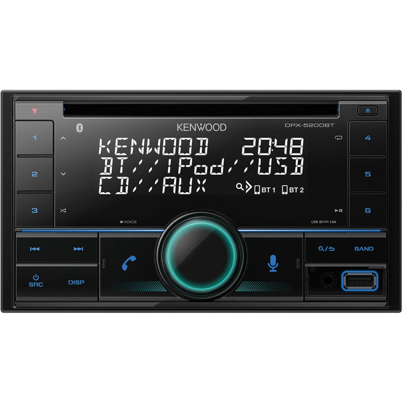 Kenwood DPX-5200BT – 2-DIN CD/USB Receiver with Bluetooth and Amazon Alexa Compatibility