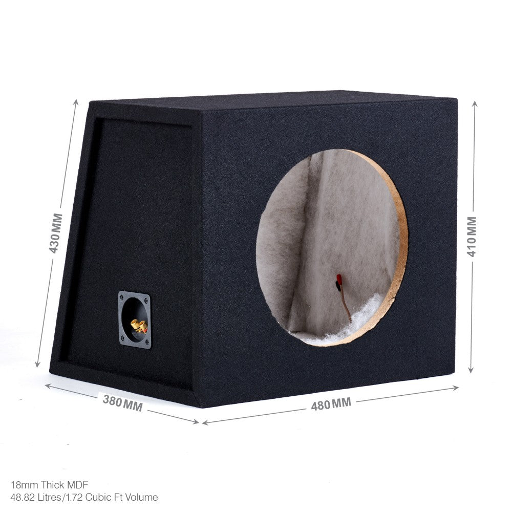 In Phase BX12SL 12" Sealed Subwoofer Enclosure — Car Audio Discount