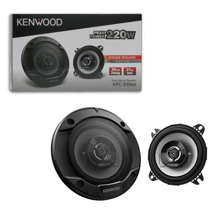 Kenwood KFC-S1066 Stage Sound Series 10cm Flush Mount 2-Way Speakers