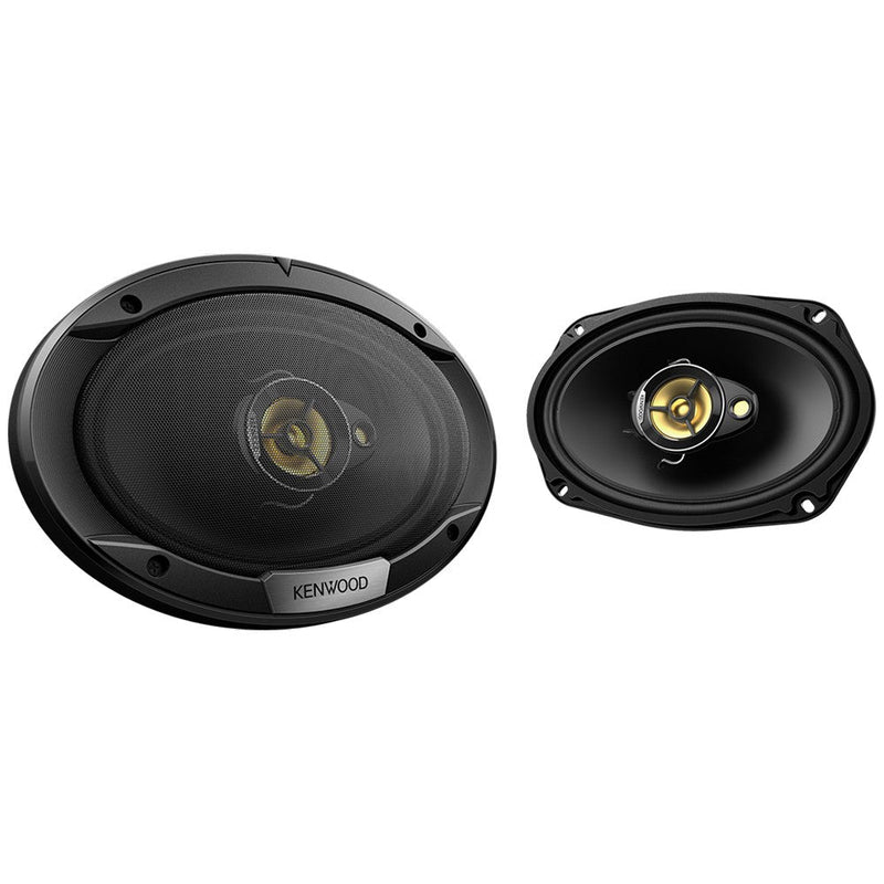 Kenwood KFC-S6976EX Stage Sound Series 6x9" Flush Mount 3-Way 3-Speaker System 500w