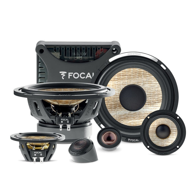 Focal PS165F3E 6.5" 3-way Component Speaker System with Flax cone Technology
