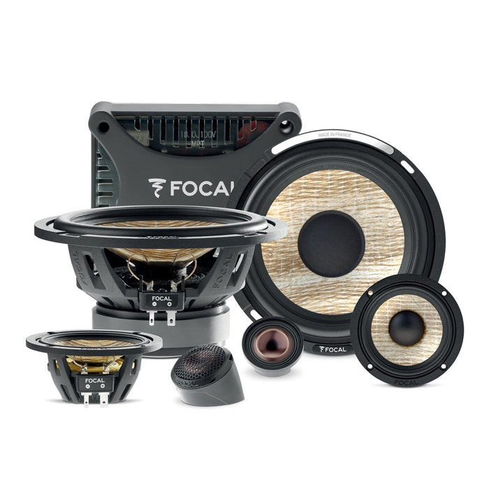 Focal PS 165 F3E 6.5" 3-way Component Speaker System with Flax cone Technology