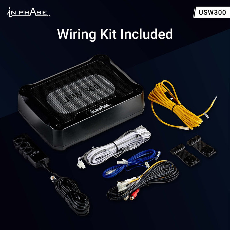 In Phase USW300 - 300W Underseat Compact Subwoofer
