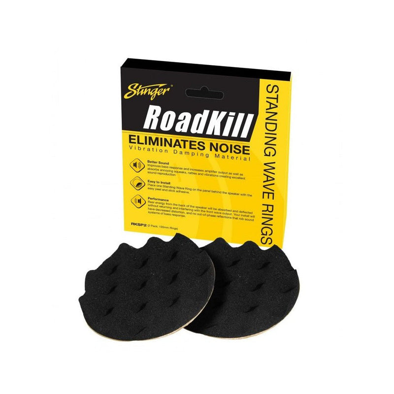 Stinger RKSP2 RoadKill Speaker Standing Wave Rings – 130mm Car Audio Bass Enhancement